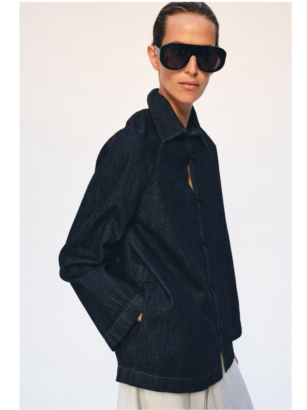 NWT Zara ZW Collection Denim Jacket - Picture 8 of 9